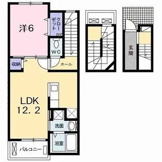 アルカンシエル北島【3階】の間取り