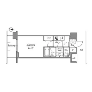 エミリブ下落合【6階】の間取り