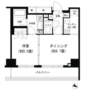 PORTO PARTIRE YOKOHAMA【6階】の間取り