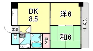 アンセルモ西明石【5階】の間取り