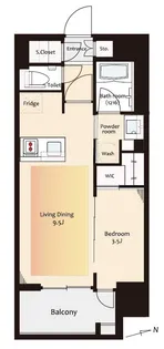 イニシア北千住レジデンス【6階】の間取り