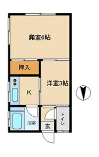 山岡荘【1階】の間取り