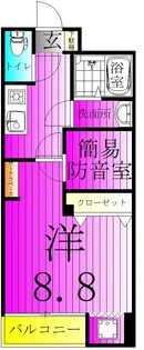 SKビル拾四番館【4階】の間取り