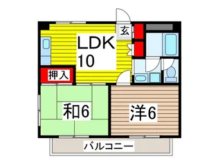 アゼリアオオクボ【3階】の間取り