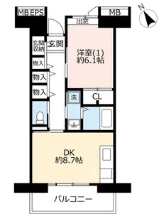 URコンフォール鶴瀬【12階】の間取り