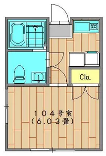 テレーゼ港南中央 104号室【1階】の間取り