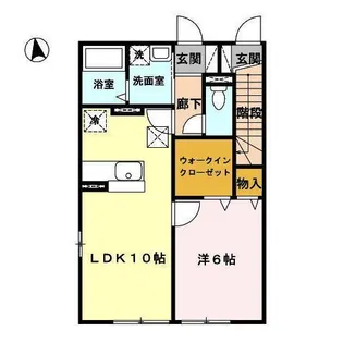 セジュールバラ【1階】の間取り