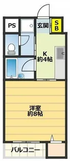 パレグリスィーヌ【3階】の間取り