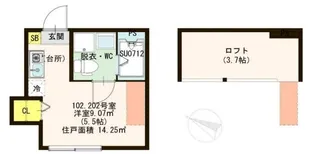 アリー小菅【1階】の間取り