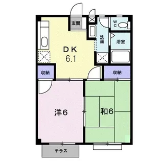 リバーサイド高浜【1階】の間取り