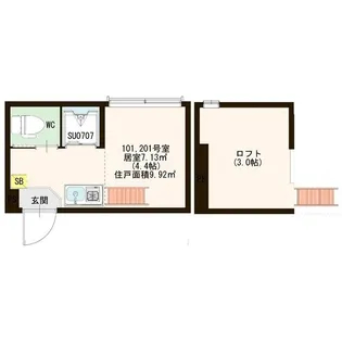 レジデンス赤羽【2階】の間取り