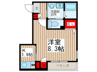 ル・リアン市川【2階】の間取り