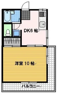 ハミング梁川【1階】の間取り