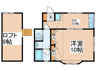 サンライズ成瀬【2階】の間取り