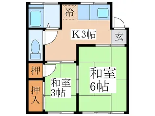 第一萬両荘【2階】の間取り