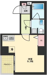 エストゥルースプラス押上【7階】の間取り