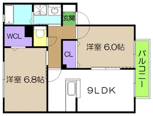 ソレジオ前里【1階】の間取り