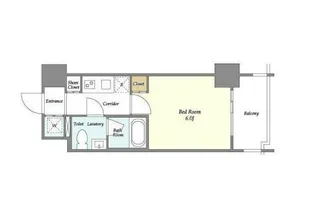 プラシア北千住【6階】の間取り