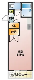 ハイツインディゴ【1階】の間取り