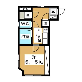 城山ハイツII【2階】の間取り