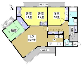 アートフォルム富塚(301)【3階】の間取り