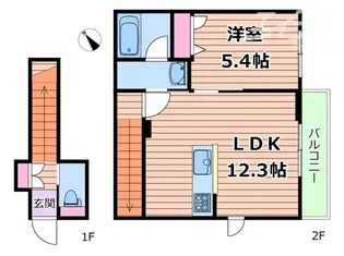 アザレアコート【1階】の間取り
