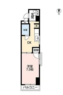 メゾングリーンリップル【3階】の間取り