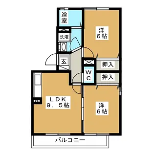 ウインドコート A棟【1階】の間取り