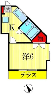 ピューピルハイツ【1階】の間取り