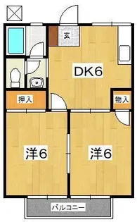 コーポラス扇町【2階】の間取り