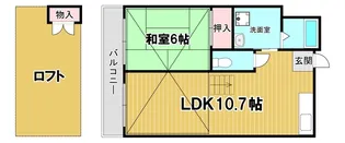 アウルズ塚本【3階】の間取り