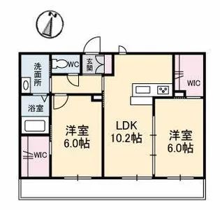 シャーメゾンイーハトーヴ【2階】の間取り