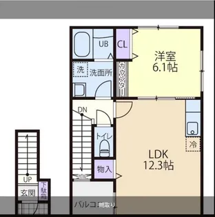 侑信輪V(ユウシンワ5)【2階】の間取り