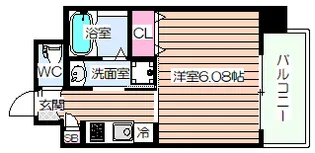 パークヒルズ天保山Moe【10階】の間取り