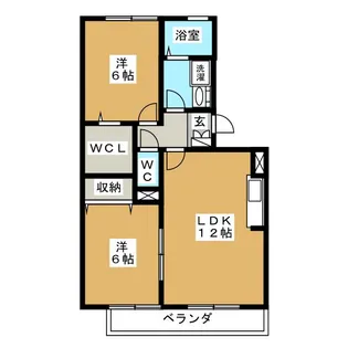 グランコスモ竹内【2階】の間取り