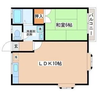 コーポ508【2階】の間取り