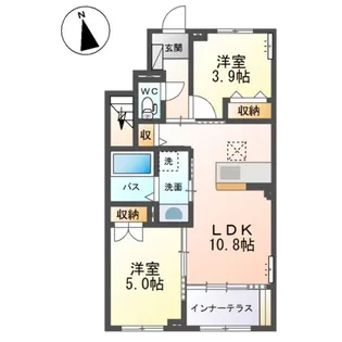 リアン・ド・サーラ【1階】の間取り