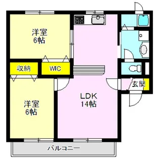 モンタフォン【2階】の間取り