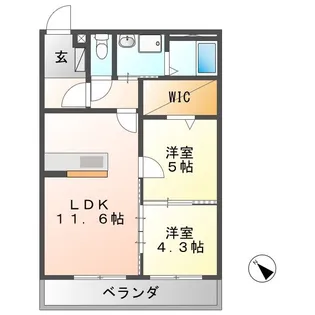 ベーシックマンションIII【3階】の間取り