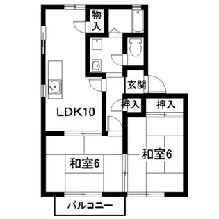 ハイツT&M【2階】の間取り