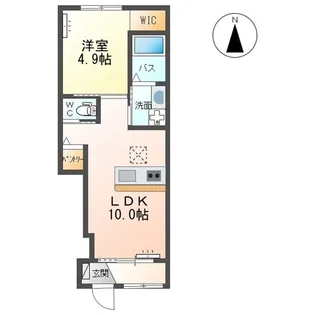 静かで落ち着いた住環境が魅力【ブリーズ鹿又】【1階】の間取り