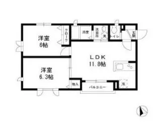 トラム・リビオン【3階】の間取り