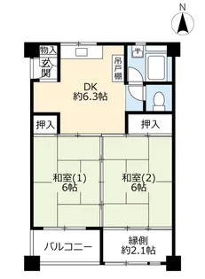 UR新豊里【3階】の間取り