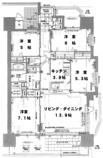 ロイヤルガーデン道後樋又【11階】の間取り