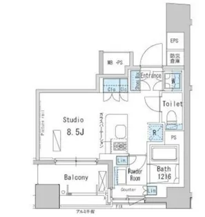 パークアクシス茅場町【3階】の間取り