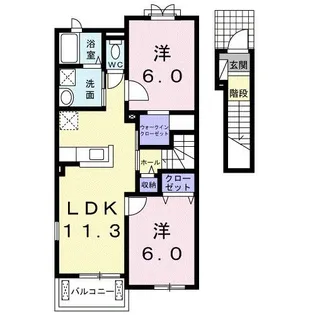 ルアーナ【2階】の間取り