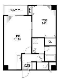 アルベルジュ米山【3階】の間取り