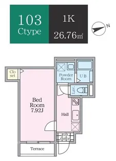 エトワールヴァリ プレリュード【1階】の間取り