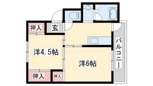 ビレッジハウス小坂2号棟【2階】の間取り