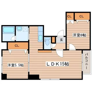 アルパ琴似【3階】の間取り